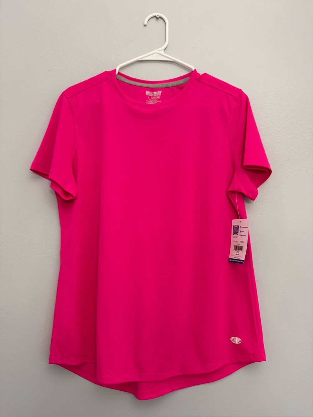 Reel Legends Freeline Pink Glo Short Sleeve Performance Shirt UPF 30